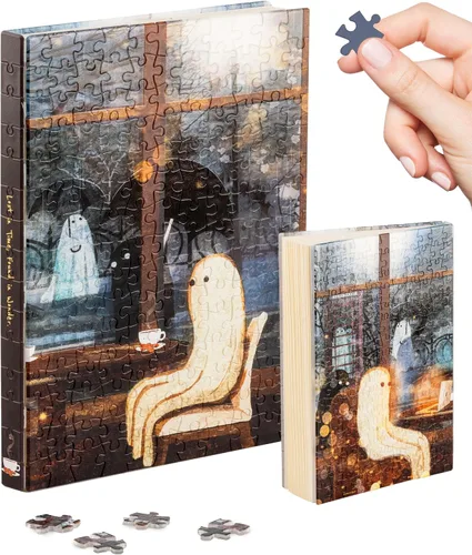 Vista 22 de PieceRelax Diario de rompecabezas 3D A5 para adultos, cubierta de plástico para libro de rompecabezas de 300 piezas (incluye cuaderno), Alphonse