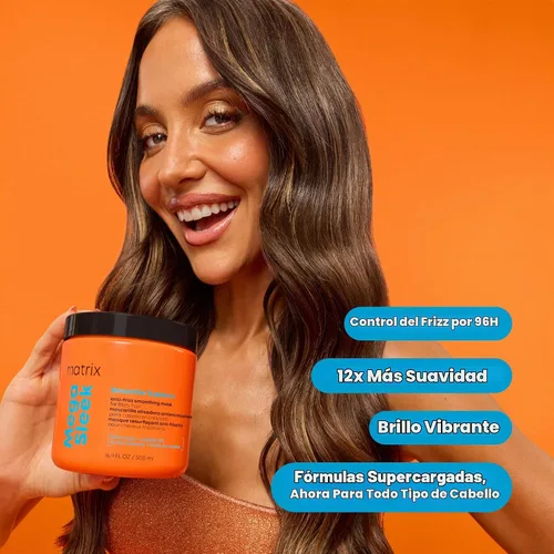 Vista 2 de MATRIX Mega Sleek Supreme Mask - Para cabello encrespado, 16.9 onzas