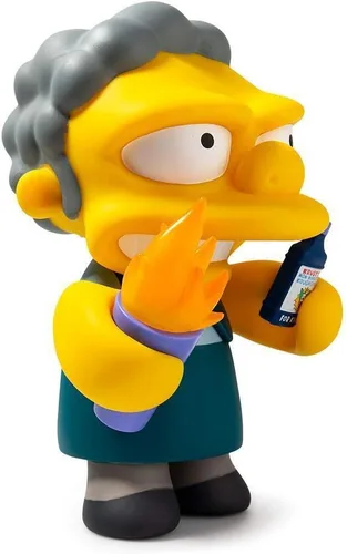 Vista 2 de Kidrobot Los Simpsons Flaming Moe - Figura mediana estándar