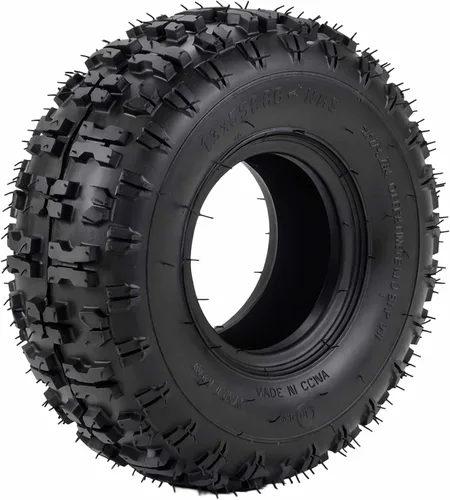 Vista 3 de 4.10-4 Knobby Dirt Neumático de 2 capas - para scooter de gas, Go Kart, bicicleta de bolsillo [3115]
