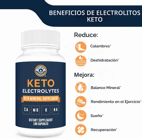Vista 4 de Suplemento de electrolitos Keto, 180ct