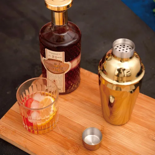 Vista 6 de JNWINOG Juego de coctelera de acero inoxidable, kit de bartending de 18.6 onzas, juego de cóctel de mezcla de bebidas, kit profesional de bar y bar