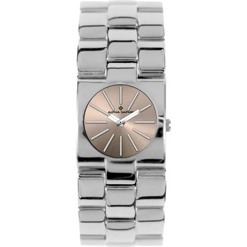 Vista 5 de Reloj Unisex Alpha Saphir 271K Beige Plateado