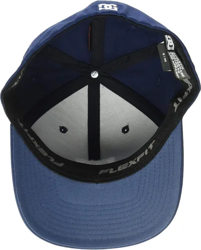 Vista 3 de DC Gorra Star Flexfit Curve Brim Hat para hombre, Negro