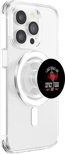 Vista 3 de Chili Pepper Spicy Ramen Hot Sauce Asian Korea Mexican Food PopSockets MagSafe PopGrip for iPhone