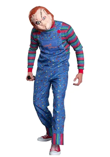Vista 2 de Disfraz de Chucky para Hombre para Halloween Multicolor