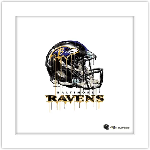 Vista 11 de Trends International Gallery Pops NFL Baltimore Ravens - Póster de pared con casco de goteo, 12.00 x 12.00 pulgadas, versión de marco negro