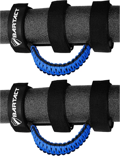 Vista 4 de Bartact Asas de Agarre para Barra Antivuelco Jeep Wrangler JL, JK, TJ, YJ y Jeep Gladiator 1955–2023 Hebilla de Metal Mejorada, Asas de Agarre