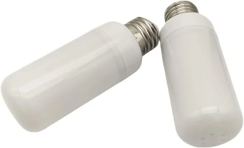 Vista 6 de QLEE Bombilla LED con efecto de llama, bombillas parpadeantes de 3 W, con efecto invertido, bombilla de llama amarilla E26, ambiente vintage
