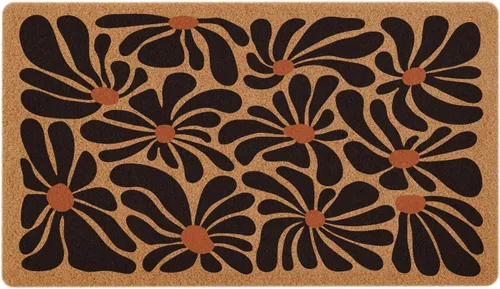 Vista 12 de Tapete bohemio retro floral de bienvenida para exteriores, bonito tapete antideslizante para entrada exterior, decoración del hogar