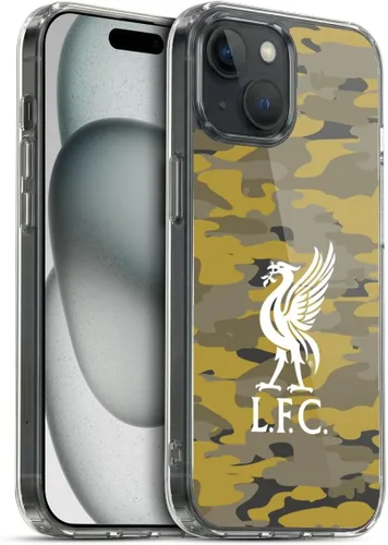 Vista 131 de Head Case Designs Funda de gel con licencia oficial del Liverpool Football Club Away Colourways Crest Camou [protección de grado militar] compatible