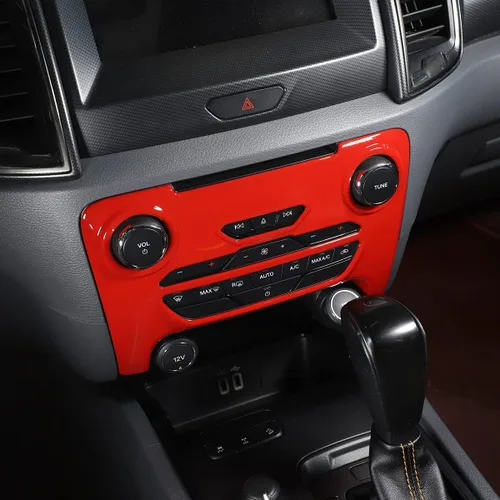 Vista 7 de PIUGILH Panel de consola central ABS accesorios de decoración interior para Ford Ranger Everest 2015 2016 2017 2018 2019 2020 2021