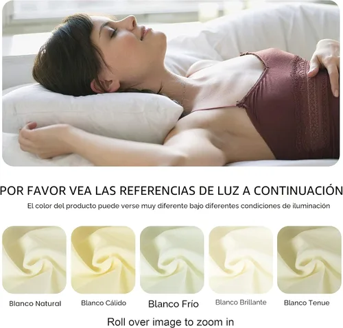 Vista 8 de NTBAY Fundas de almohada de satén con cremallera para cabello y piel, juego de 2 fundas de almohada estándar de lujo con cremallera oculta, 20 x 26