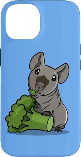Vista 4 de Funny Kawaii Kids Broccoli Black Hairless Guinea Pig Lover Case for iPhone 17
