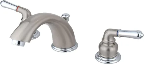 Vista 11 de Kingston Brass KB966 Grifo de baño de configuración ancha Magellan con desagüe automático al por menor, cobre envejecido
