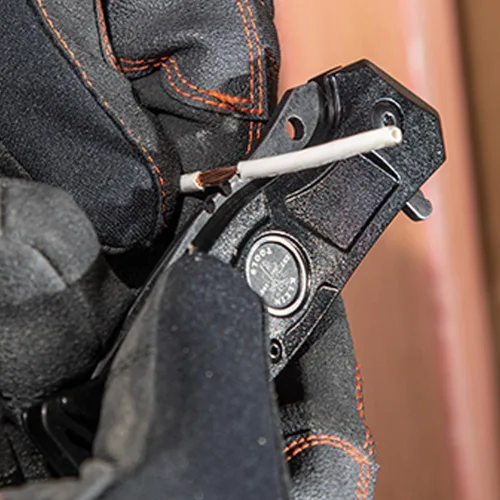 Vista 3 de KLEIN TOOLS Electrician's Pocket Knife, EDC Folding Knife with Stainless Steel Blade For Cable And Line Work, Deep-carry Pocket Clip and Lanyard Hole