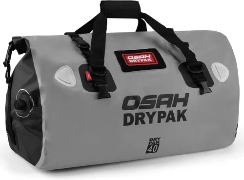 Vista 32 de OSAH DRYPAK Bolsa de lona impermeable – Bolsa seca para motocicleta con gran espacio de almacenamiento, bolsas de equipaje impermeables con bolsillo