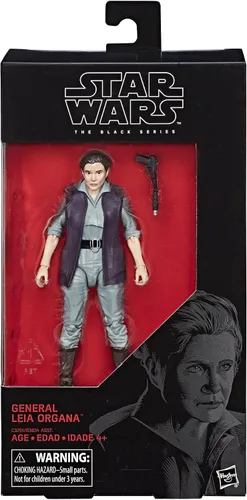 Vista 2 de Star Wars The Black Series General Leia figura de acción 6 pulgadas