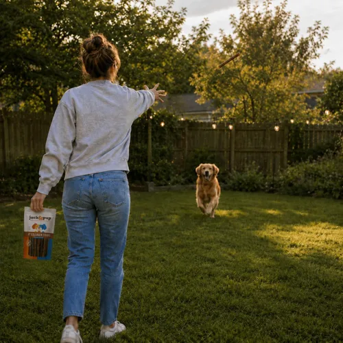 Vista 7 de Jack&Pup Palitos de colágeno de 6 pulgadas para perros, masticables sin cuero crudo para perros, masticables de colágeno de larga duración