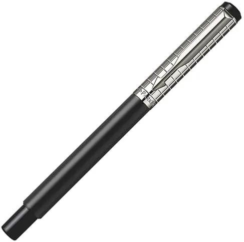 Vista 3 de Parker Vector Negro SS cincelado Rollerball Pen - 1774550