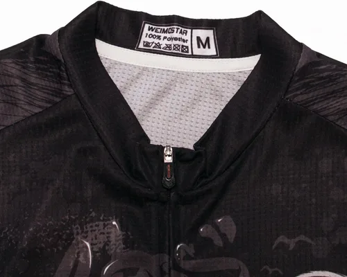 Vista 4 de Weimostar Camiseta de ciclismo de manga corta para hombre, bolsillos
