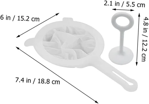 Vista 8 de BESTonZON 2 juegos de colador de malla ultra fina con filtro de malla de barra de prensa para jugo de leche de malla fina colador para uso en cocina