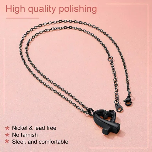 Vista 249 de FindChic Collares personalizados con urna para cenizas, barra vertical, gato, luna, reloj de arena, garra de perro, acero inoxidable, chapado en oro