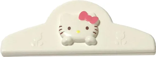 Vista 2 de Sanrio Hello Kitty Clips de sellado de plástico para alimentos, 10 × 1.5 in, juego de 2 piezas de cocina