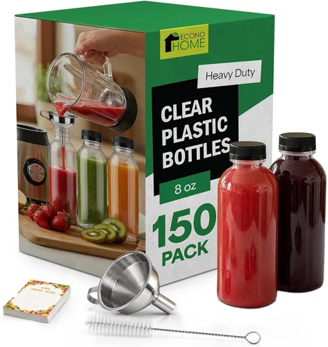 Vista 21 de EconoHome 16oz, paquete de 100 botellas de jugo sin BPA, a prueba de fugas
