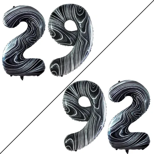 Vista 316 de Goer, conjunto de globos de papel aluminio para decoraciones de cumpleaños, globos de las letras de feliz cumpleaños y de números Oro
