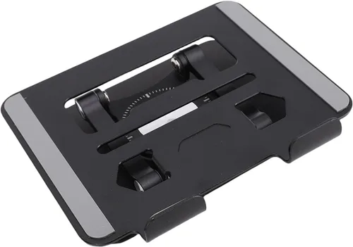 Vista 3 de Goshyda Soporte para tableta, soporte de escritorio de aluminio giratorio 360°, soporte de escritorio ajustable y plegable, universal para tabletas