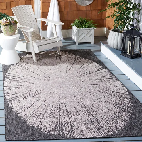 Vista 16 de Safavieh Courtyard Collection CY8893 - Alfombra decorativa para interiores y exteriores, no desprende pelusa, fácil de limpiar, 2 x 3 pies 7 beige