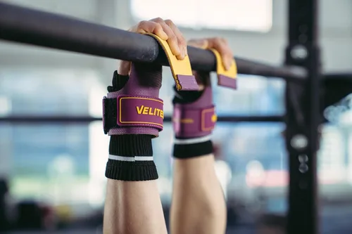 Vista 7 de Velites I Guantes Ultra Quad libres de magnesio I Manoplas para levantamiento de pesas I para entrenamiento cruzado o atletas de gimnasia I Mejora