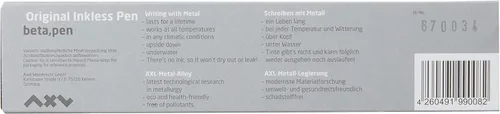 Vista 3 de Jac Zagoory Beta An Axel Weinbrecht Design Inkless Pen - Silver
