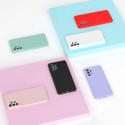 Vista 7 de Funda para Galaxy A73 5G de 6.7 pulgadas, silicona líquida suave protectora y forro de microfibra antiarañazos, a prueba de golpes, compatible