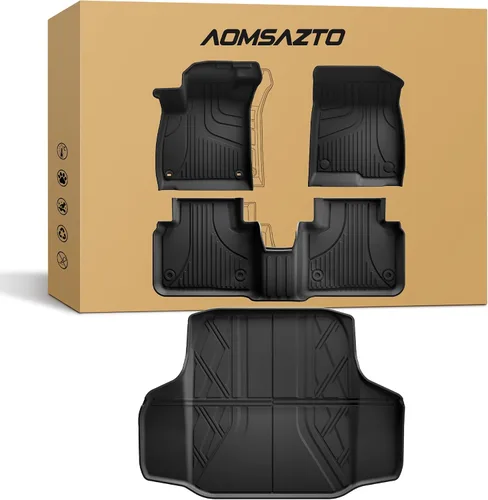 Vista 13 de Revestimiento de carga para Honda Accord Sedan 2018-2026 (Gasolina y Híbrido) - AOMSAZTO Alfombra de carga personalizada para Accord