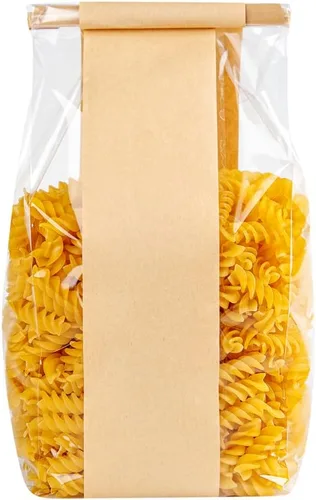 Vista 8 de Restaurantware -Bag Tek - Bolsas de corbata de estaño kraft de 4.6 x 3.5 x 12.5 pulgadas, 100 bolsas resellables para panadería, fondo plano
