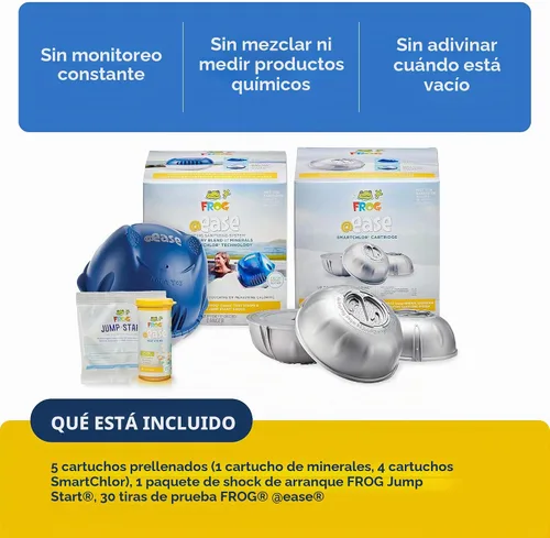Vista 3 de FROG @Ease - Sistema de desinfectante flotante para jacuzzis, paquete de 4