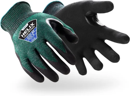 Vista 12 de HexArmor Guantes de trabajo de punto de palma de poliuretano con protección contra impactos resistentes a cortes Helix® Core 3012 3012