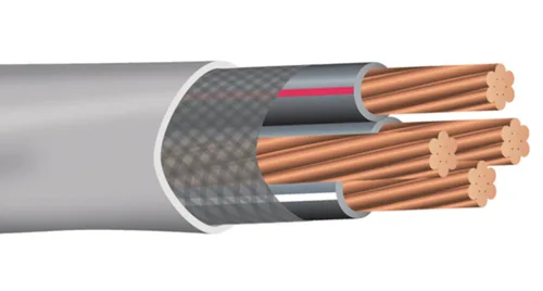 Vista 2 de NASSAU ELECTRICAL SUPPLY 10' 2/0-2/0-2/0-1 SER Cable de entrada de servicio de cobre