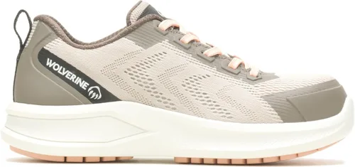 Vista 2 de Wolverine Zapato industrial Bolt Knit para mujer, Cemento