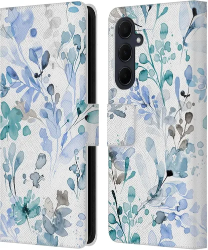 Vista 239 de Head Case Designs Officially Licensed Ninola Beige Wild Grasses Leather Wallet Case Compatible with Samsung Galaxy A07 4G