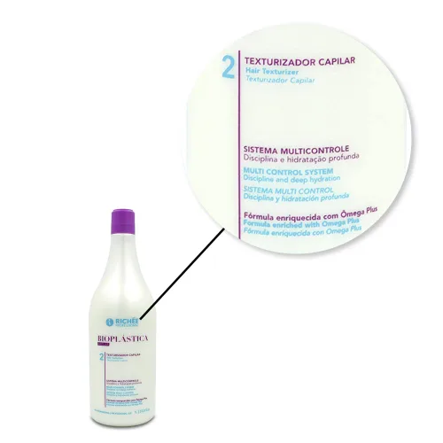 Vista 8 de RichÃƒ©e Professional BioplÃƒ¡stica Capilar 2x 33.8 fl oz sin daños a la fibra capilar Alineación del cabello, 33.8 fl.oz.