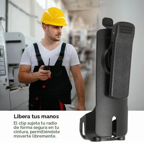 Vista 4 de Walkie Talkie Clip de cinturón para DTR620 DTR650 DTR550 DTR410, clip de cinturón de radio bidireccional.
