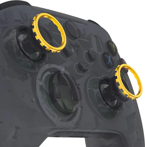 Vista 4 de eXtremeRate Anillos de acento personalizados de oro cromado para eXtremeRate ASR versión Shell para controlador Xbox Series XS, accesorios
