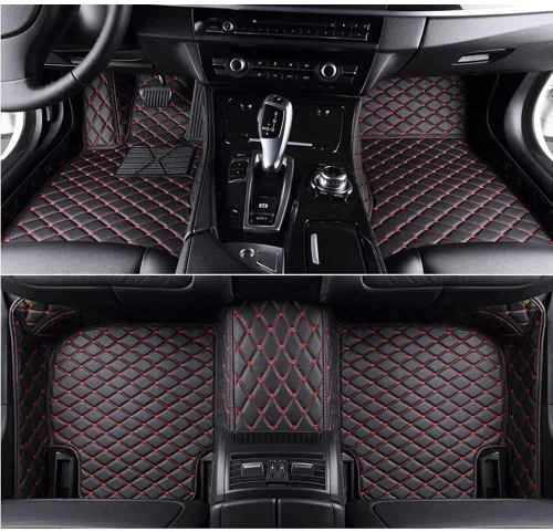 Vista 11 de Tapetes personalizados de cuero sintético para el 98 % de los sedán, SUV, deportivos, cobertura completa, lindas alfombras de automóvil para hombres