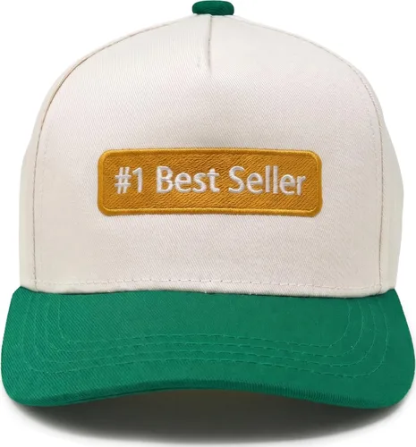 Vista 2 de Funky Junque Gorra de camionero de 2 tonos para niños pequeños y niños #1 más vendido: verde Kelly/Beige