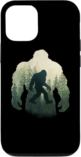 Vista 28 de Sasquatch Yeti Figure Nature Double Exposure Bigfoot Case for iPhone 17