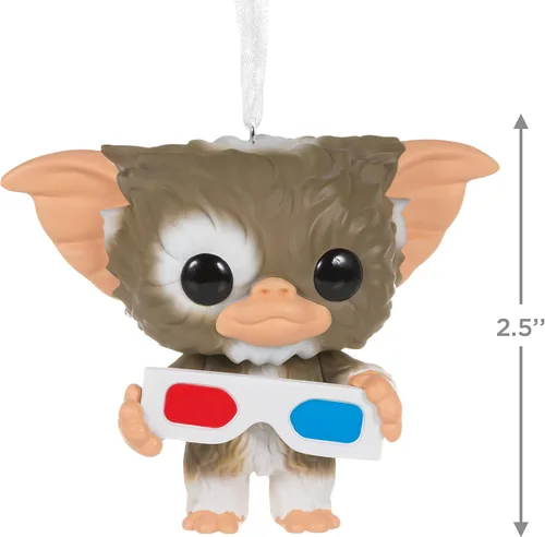 Vista 4 de Hallmark Adorno de Navidad, Gremlins Gizmo Funko Pop! Ornamento, regalos de película
