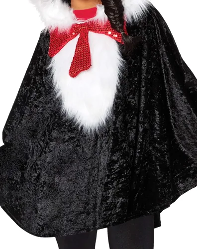 Vista 3 de Spirit Halloween Dr. Suess - Disfraz de poncho de gato en el sombrero para adulto, con licencia oficial, disfraz de grupo, cosplay de Dr. Suess